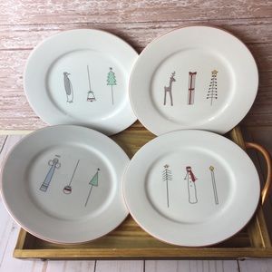 Retroneu Simply Christmas Desert Plates